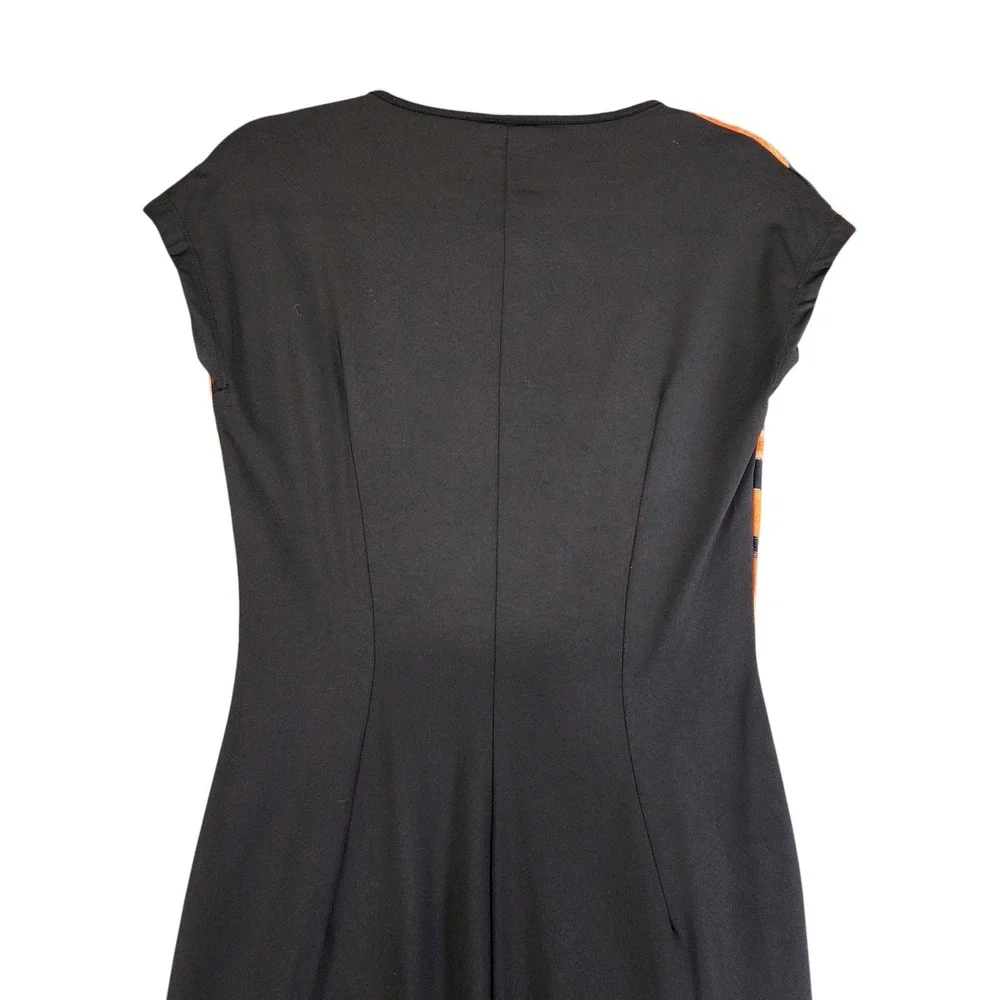 Just Cavalli Womens Animal Print Jersey‎ Knit Mini Dress Size Large Black Orange - Picture 9 of 13